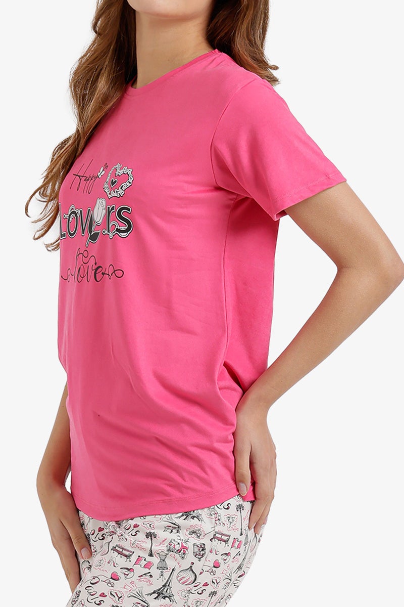 Carina Cookies Love is Here Graphic Pyjama Set - Image 5
